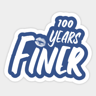 100 Year Finer Zeta Sorority Gifts Art Sticker